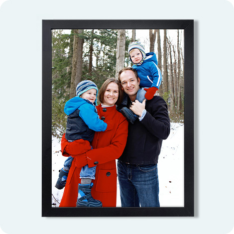 Gerahmte Bilder mit Geschwister, Junge am Strand, Mädchen mit Windblume